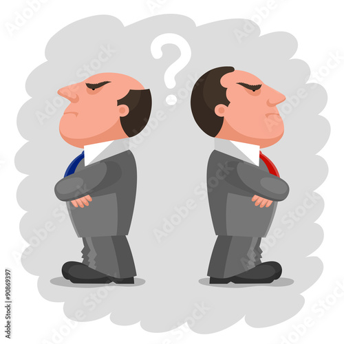 Two disgruntled men