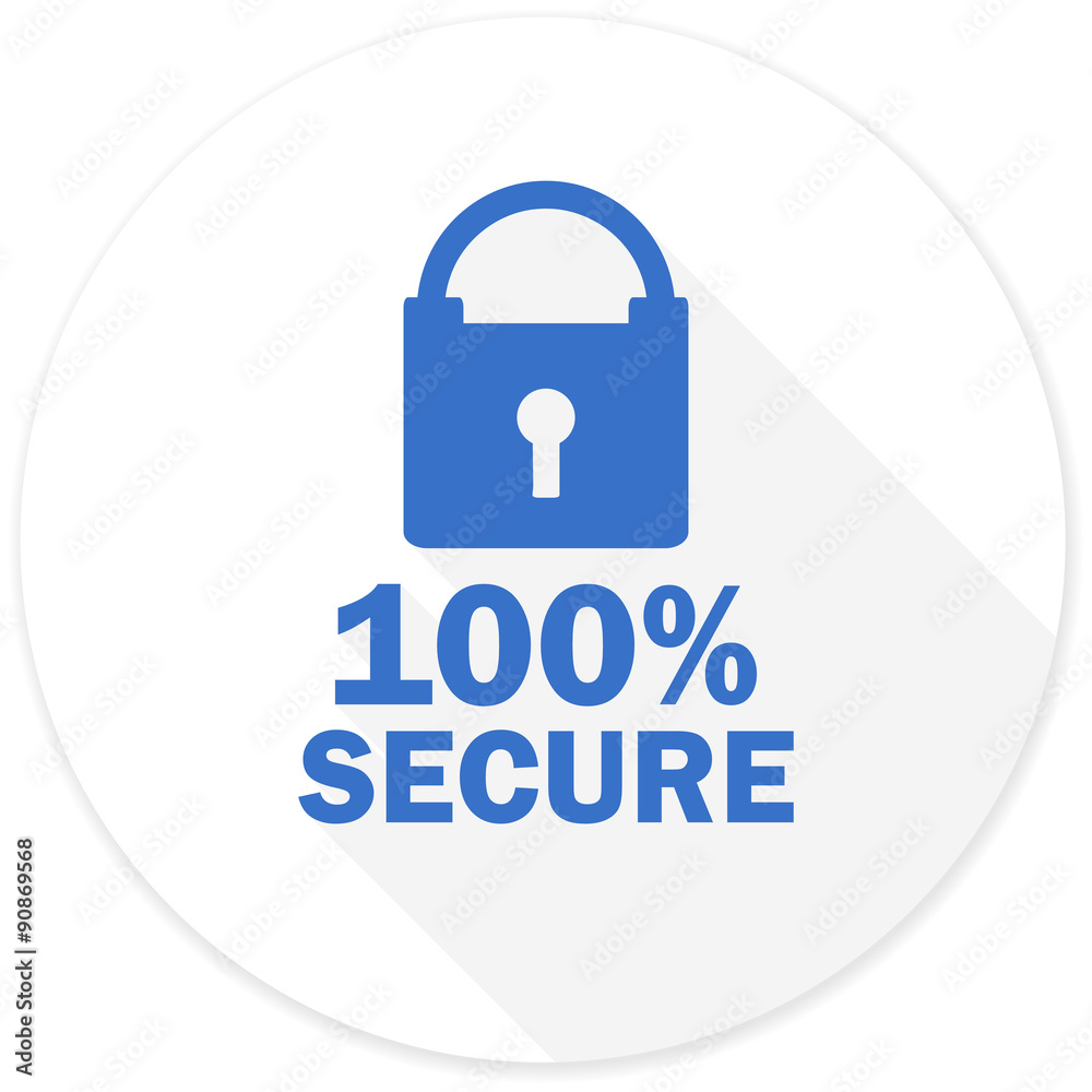 secure flat design modern icon secure flat design modern icon