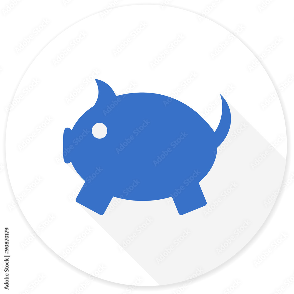 piggy bank flat design modern icon piggy bank flat design modern icon
