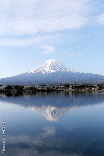 Mount Fuji in kawaguchiko lake side. © meepoohyaphoto