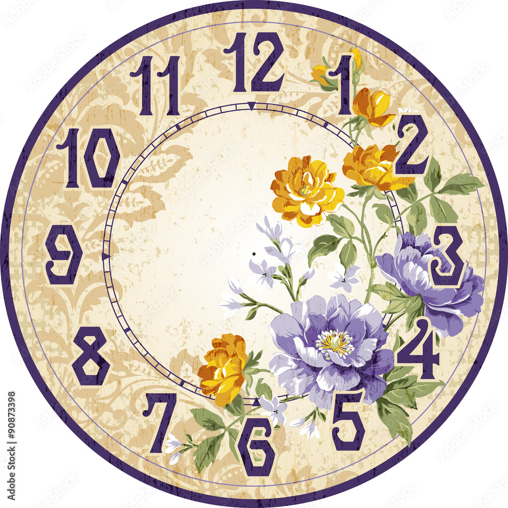 Relógio Floral