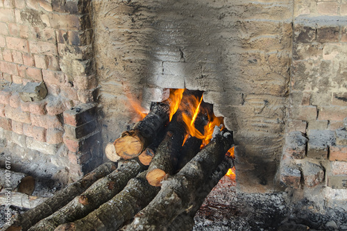 Traditional Charcoal factory, Sepetang, Malaysia - Traditional Charcoal factory in Kuala Sepetang Malaysia photo