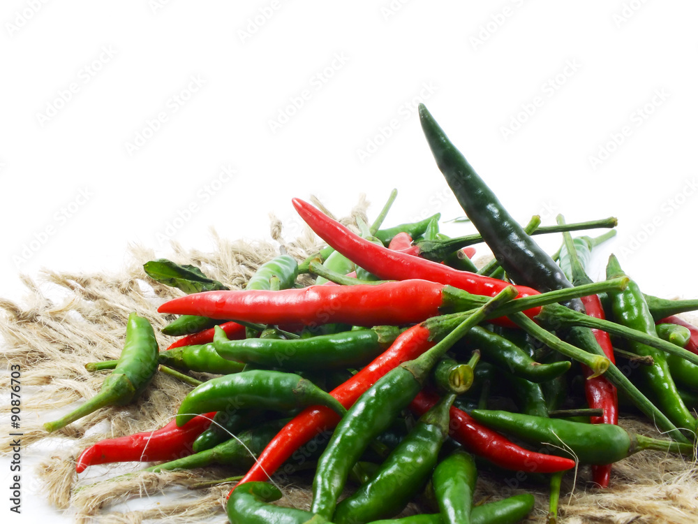 chili pepper isolated on a white background chili pepper isolated on a white background