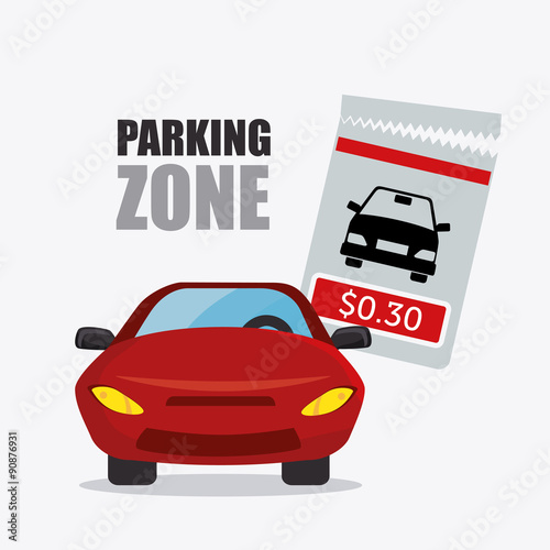 Parking zone graphic design