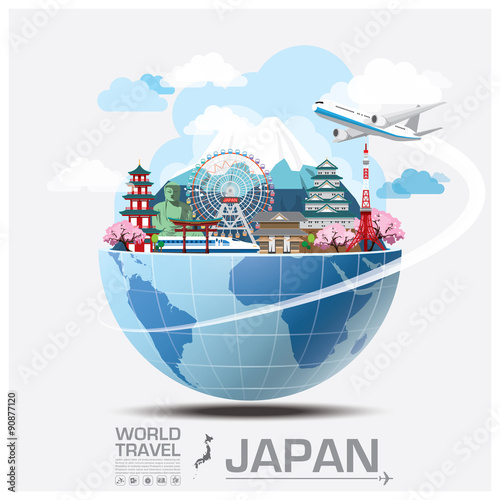 Japan Landmark Global Travel And Journey Infographic