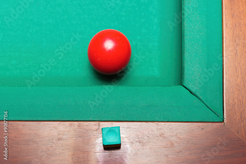 Red Billiard Ball