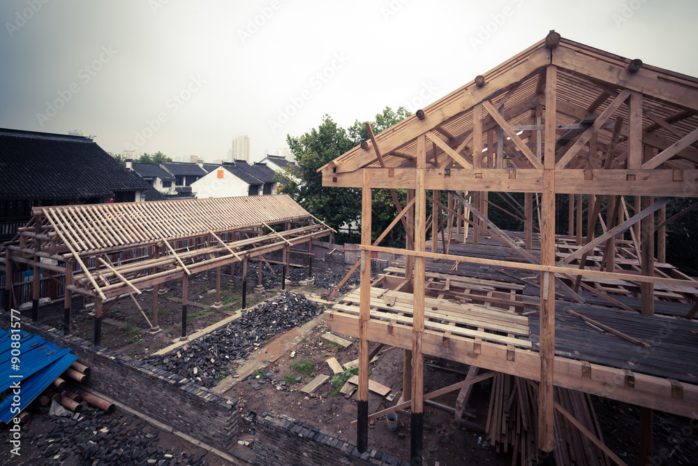 Construction of buildings