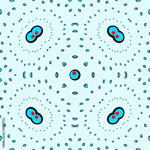 bubbles seamless pattern photo