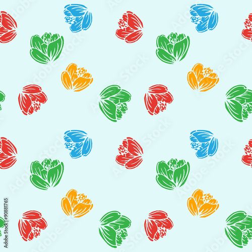 flowers colorful pattern