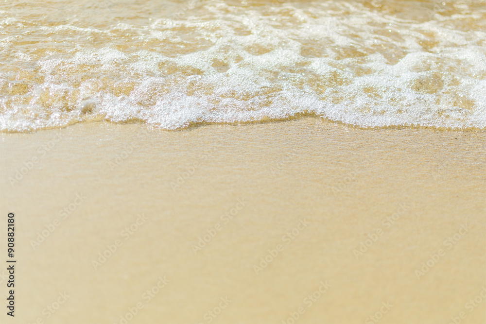 Sand beach with buble of sea Sand beach with buble of sea