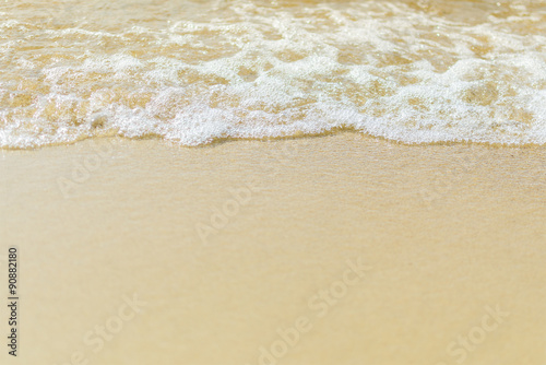 Fototapeta Naklejka Na Ścianę i Meble -  Sand beach with buble of sea