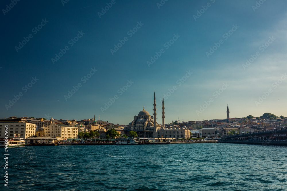 Mosque and cityscape in Istanbul