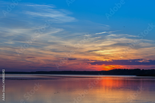 Sunset over the lake © karp5