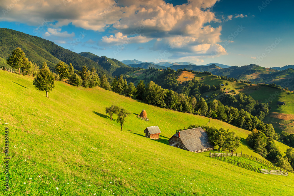 Stunning rural landscape near Bran,Transylvania,Romania,Europe - obrazy, fototapety, plakaty 
