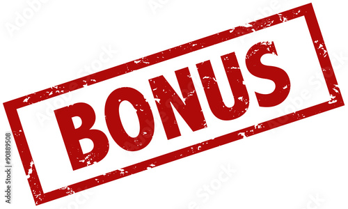 Stempel Grunge rot Bonus 