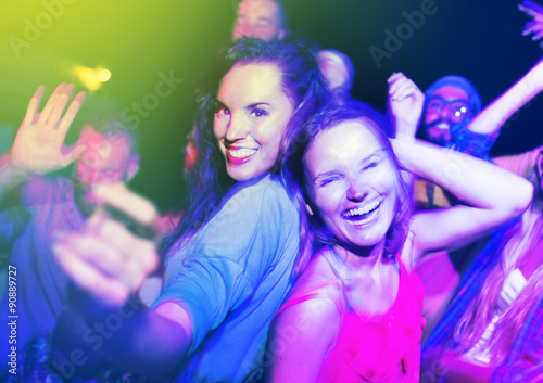Diverse Ethnic Friendship Party Leisure Happiness Concept
