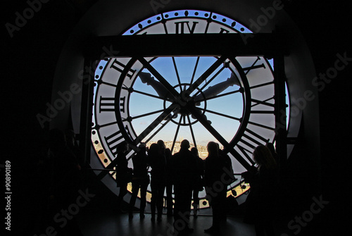 The clock at the Orsay Museum (Musée d'Orsay), Paris, France
