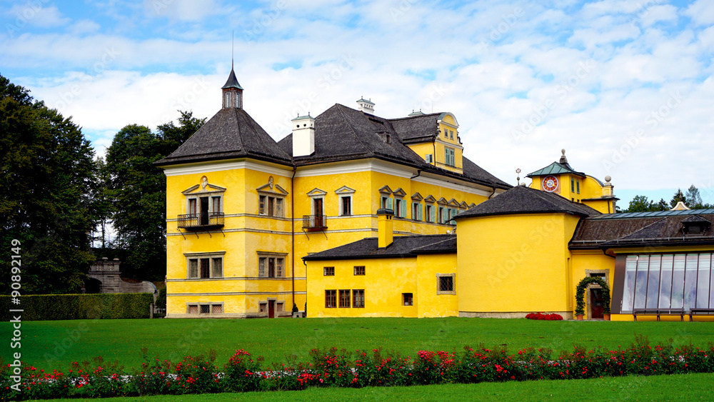 Obraz premium Hellbrunn palace and landscape