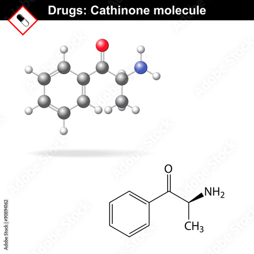 Cathinone recreational drug structure