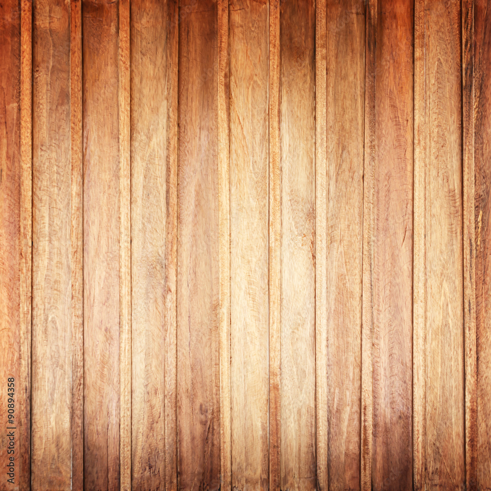 Naklejka premium Wood plank brown texture for background