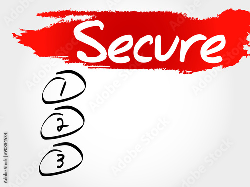 SECURE blank list, business concept