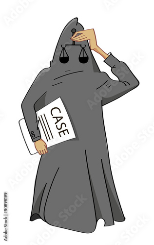 Justice  blind vector