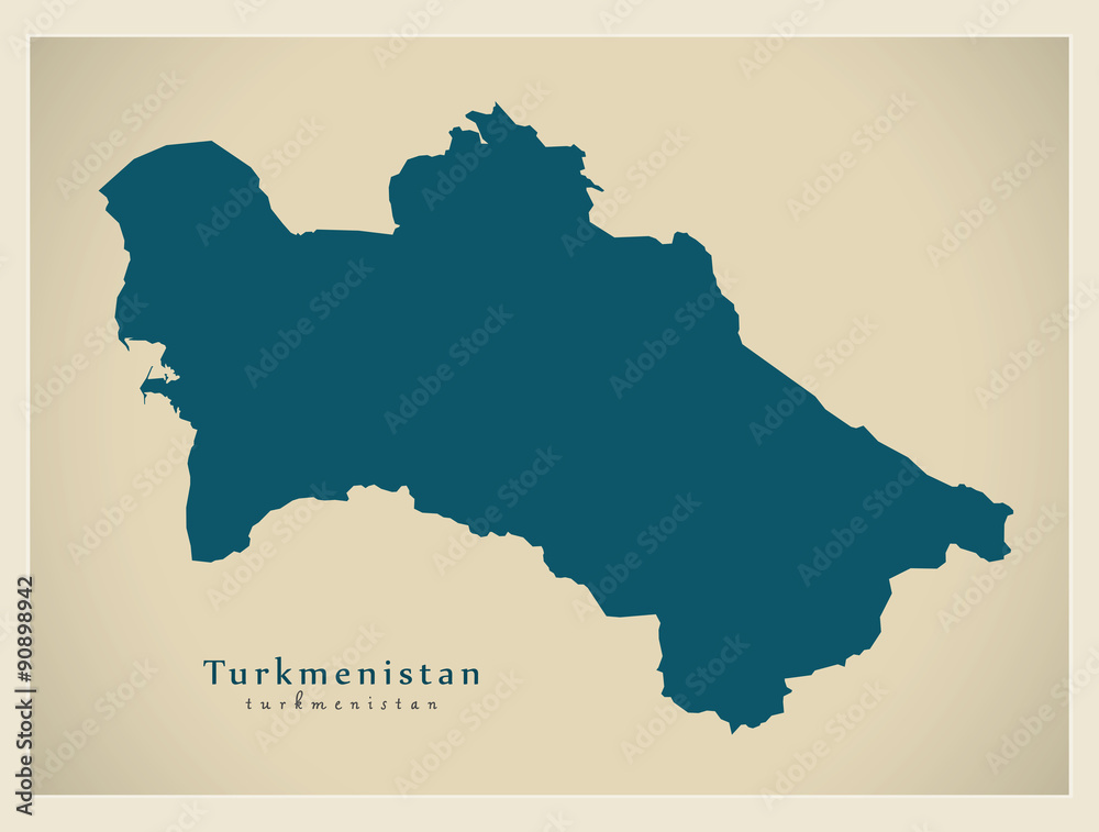 Modern Map - Turkmenistan TM
