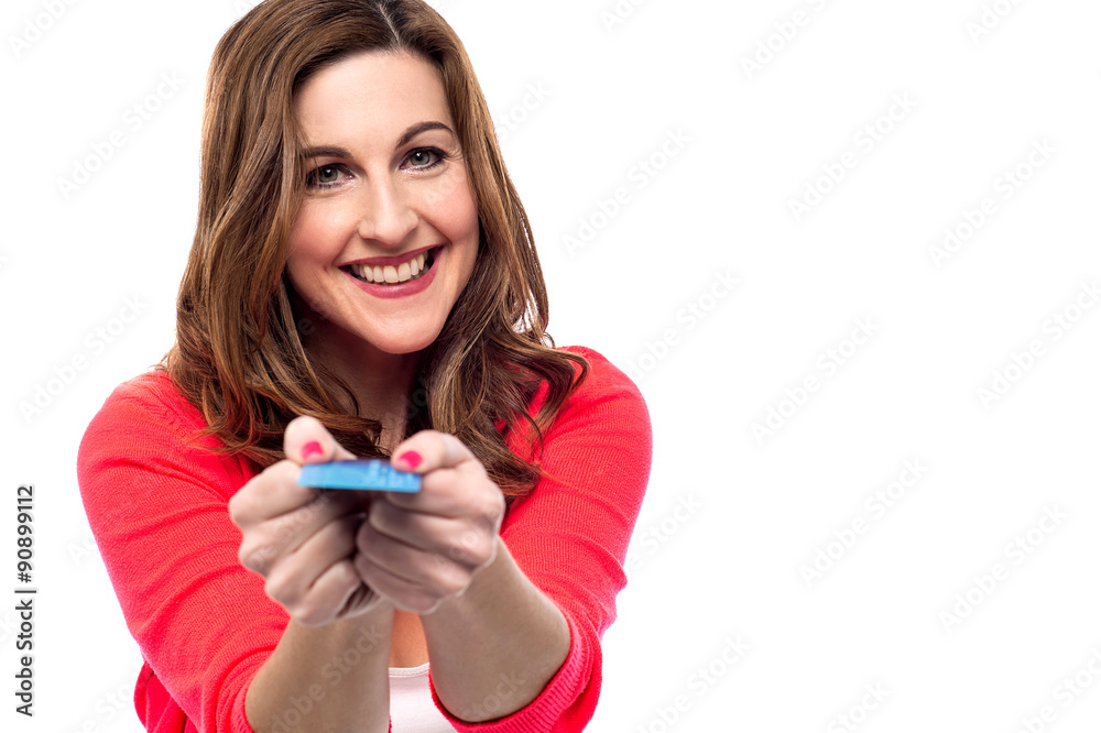Easy shopping with credit card Easy shopping with credit card