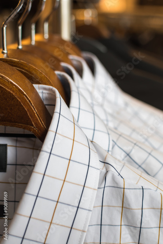 Hangers and shirts photo