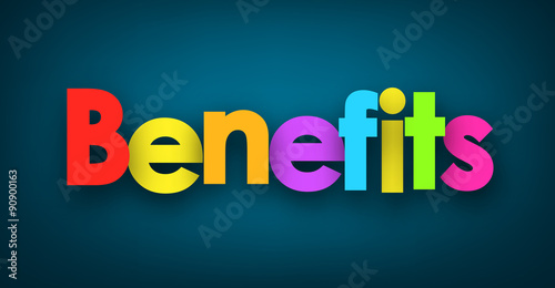 Benefits sign