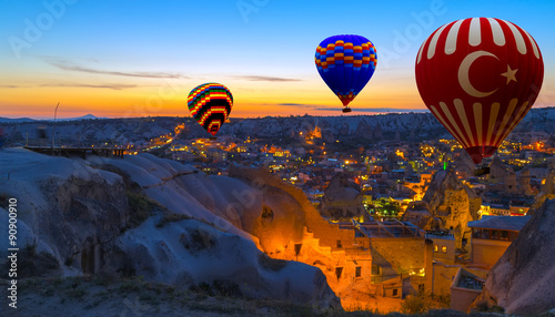 Hot Air Balloon morning Cappadocia Turkey photo