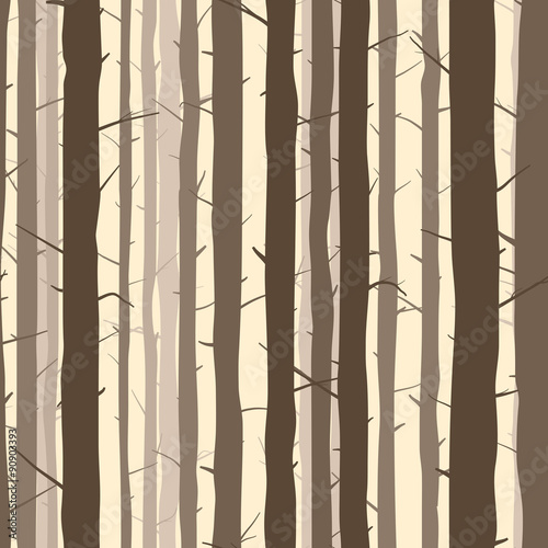 Seamless background with many tree trunks.