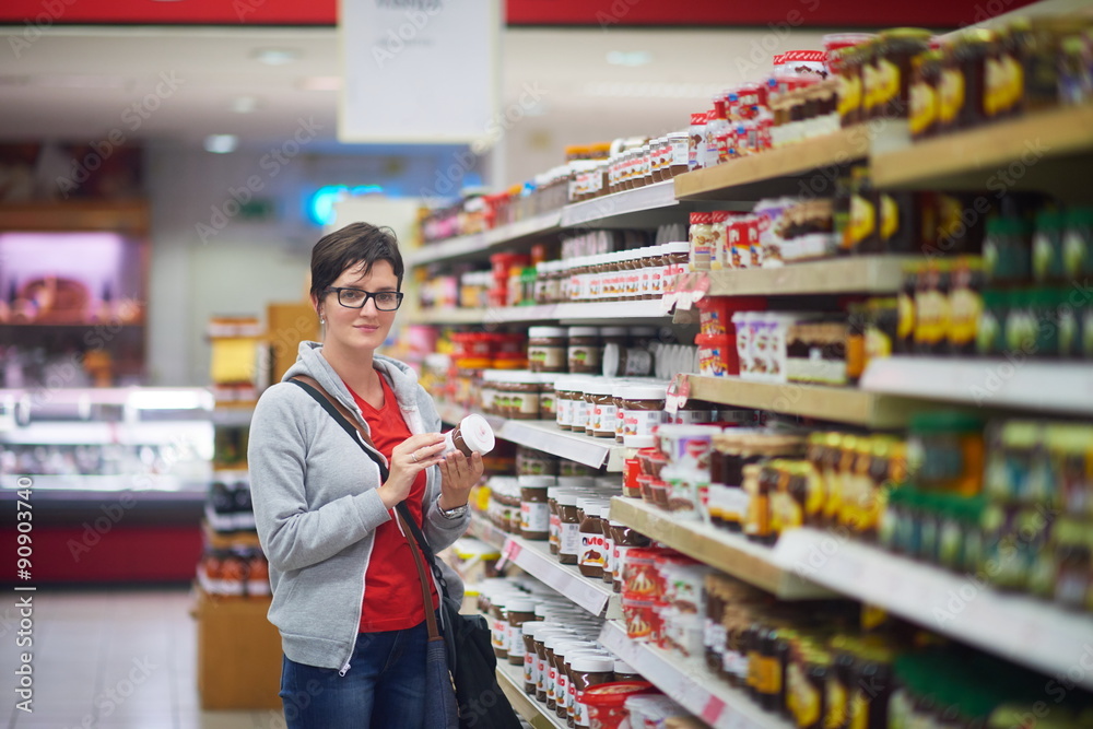 woman in supermarket