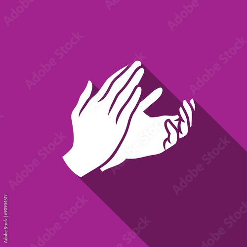 Applause, clapping icon. Vector Illustration