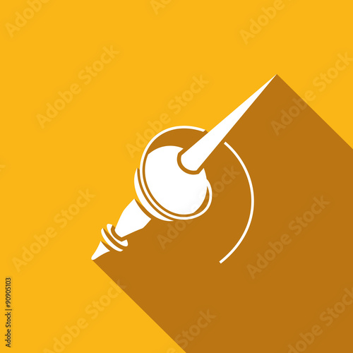 Cuadro en lienzo Slavic traditional spindle icon. Vector Illustration