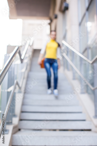 blur stairs background