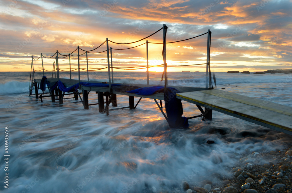 Fototapeta premium Pontile sul mare