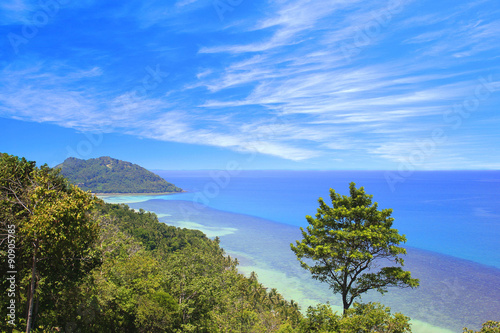 Wallpaper Mural Top view of the Gulf of Thailand coast of Koh Samui in Thailand Torontodigital.ca