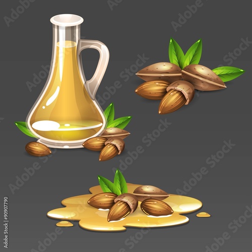 Almond oil set
