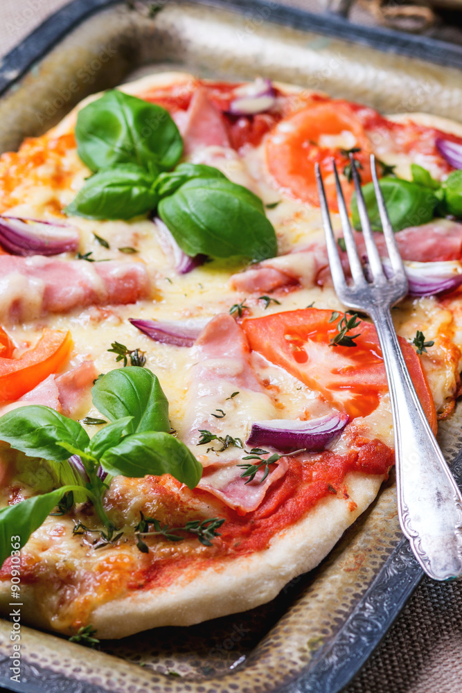 Homemade pizza Homemade pizza