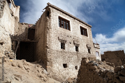 Detail from old town - Leh - ladakh - Jammu and Kashmir photo