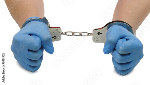 doctor handcuffs medical error