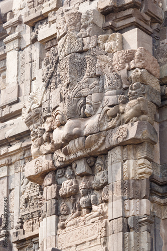 Stone carving of Prambanan Hindu temple, Yogyakarta, Java