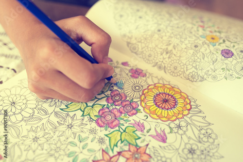 Paint coloring book