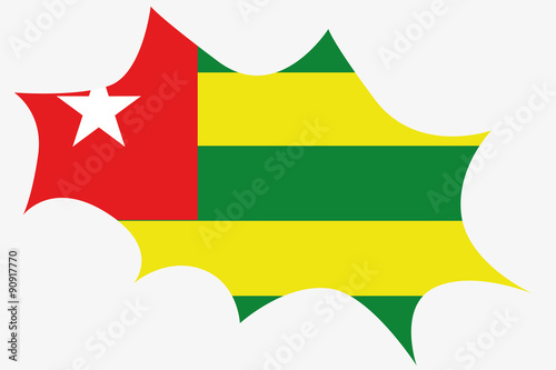 Explosion wit the flag of Togo Free Download Explosion wit the flag of Togo - GFXLoad