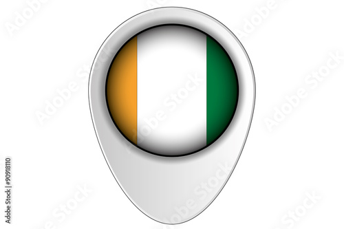 3D Map Pointer Flag Illustration of the country of Cote DIvoire Free Download 3D Map Pointer Flag Illustration of the country of Cote DIvoire - GFXLoad