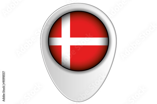 Free Download 3D Map Pointer Flag Illustration of the country of  Denmark - GFXLoad
