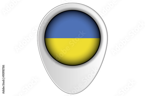 Free Download 3D Map Pointer Flag Illustration of the country of  Ukraine - GFXLoad
