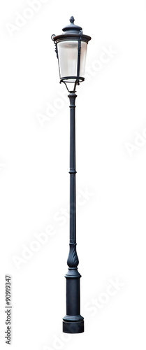 Isolated photo of street lamp