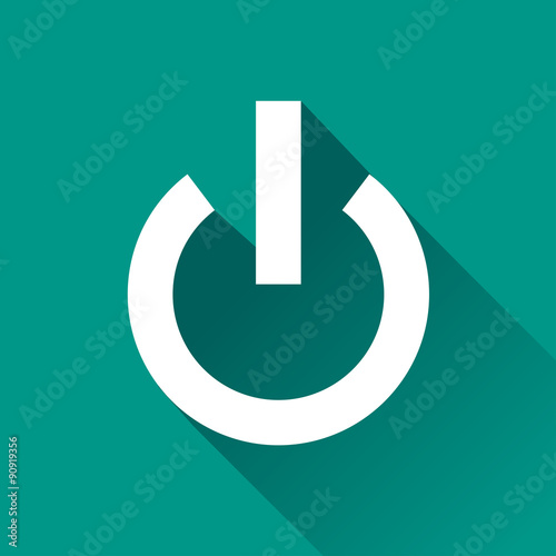 start flat design icon